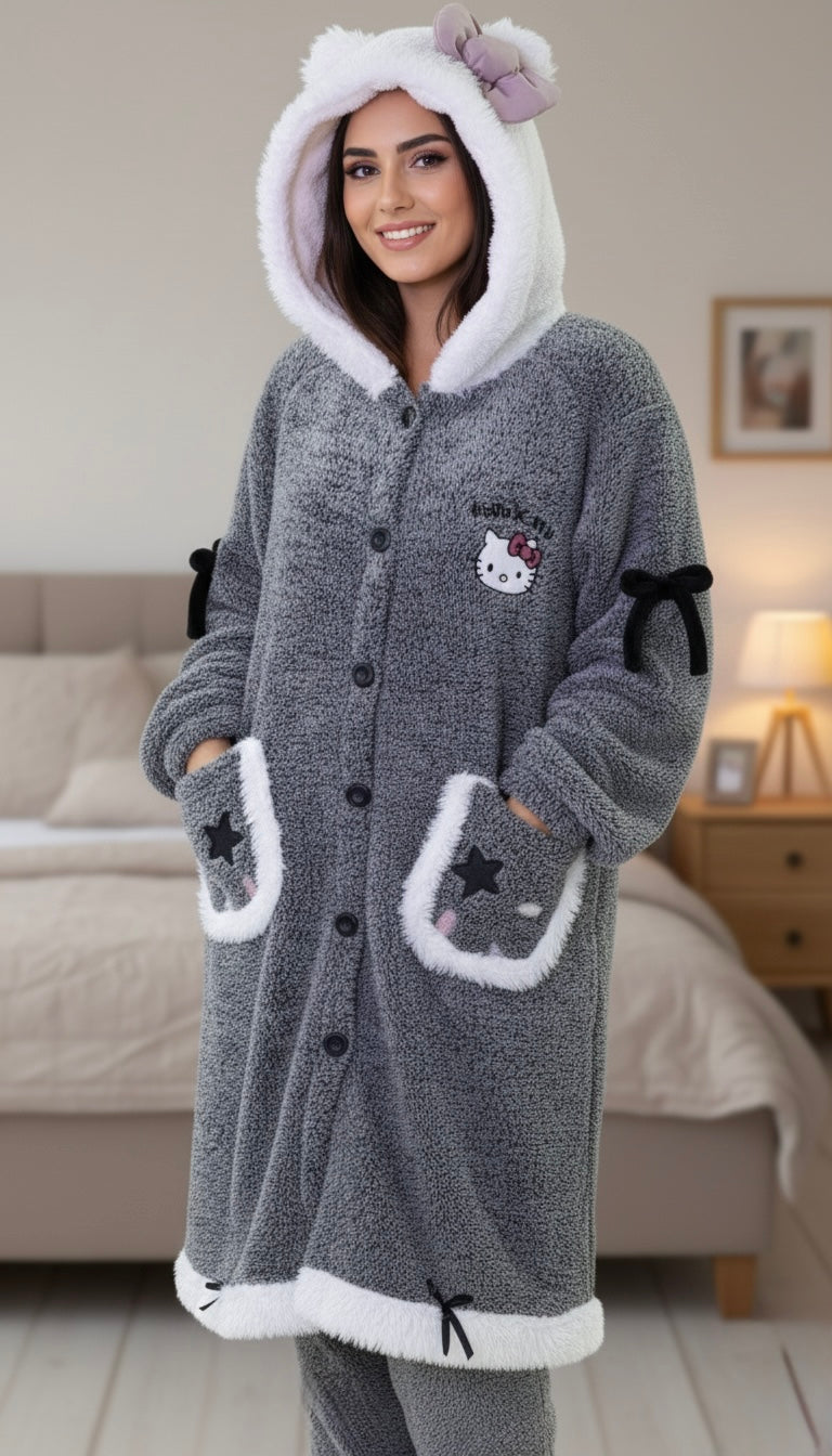 Hello Kitty Fleece Long Pajama🎀🇰🇷