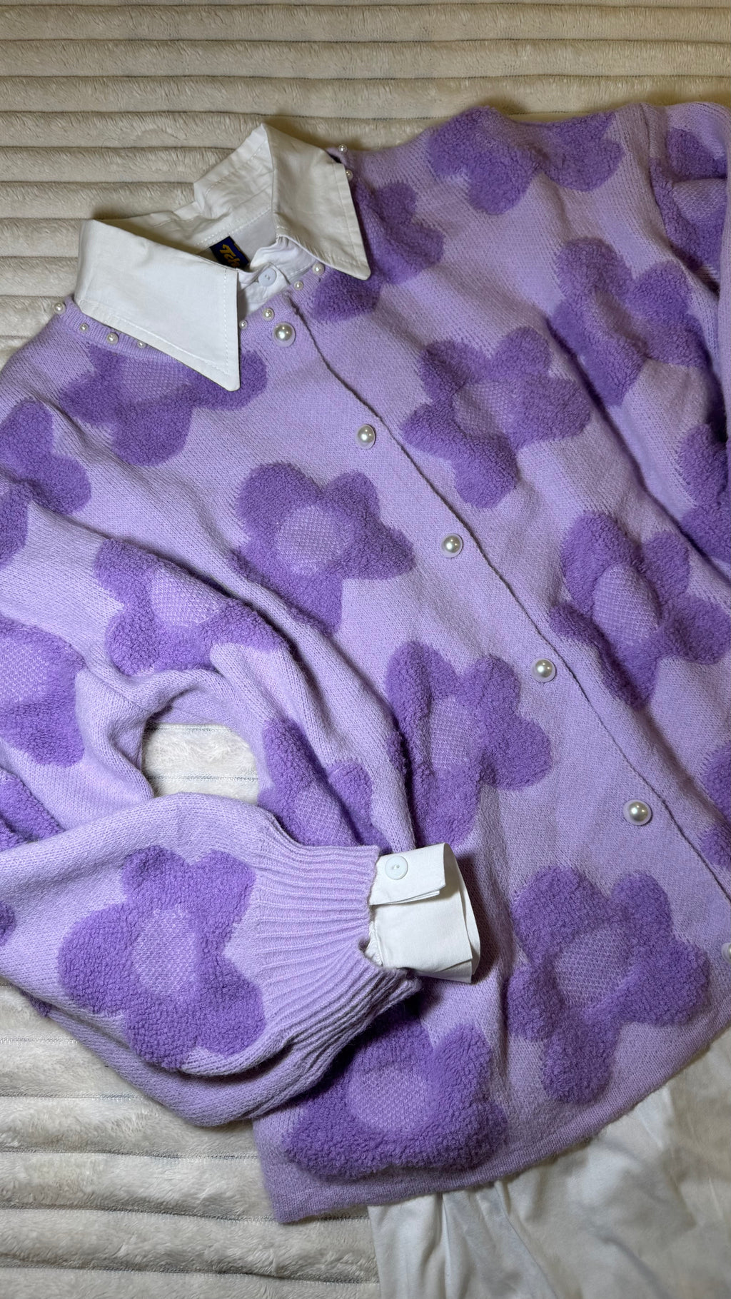 Floral long cardigan