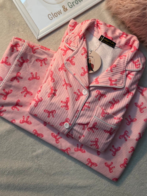 Bow curvy pajamas