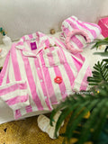 Candy Stripe Plush Pajama