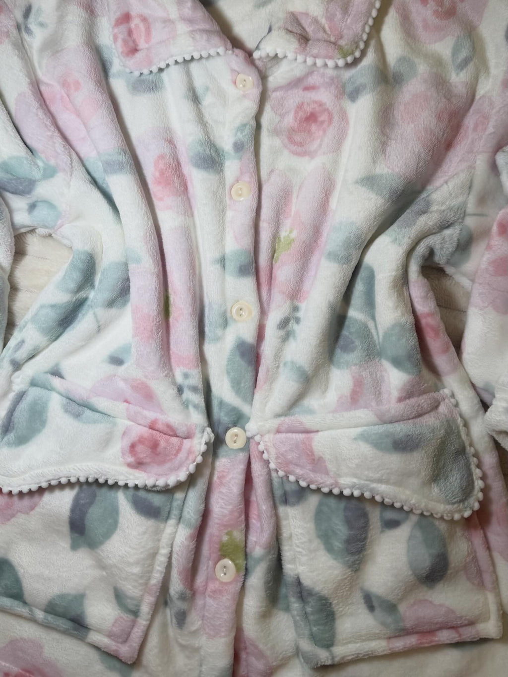 Floral velvet pajama