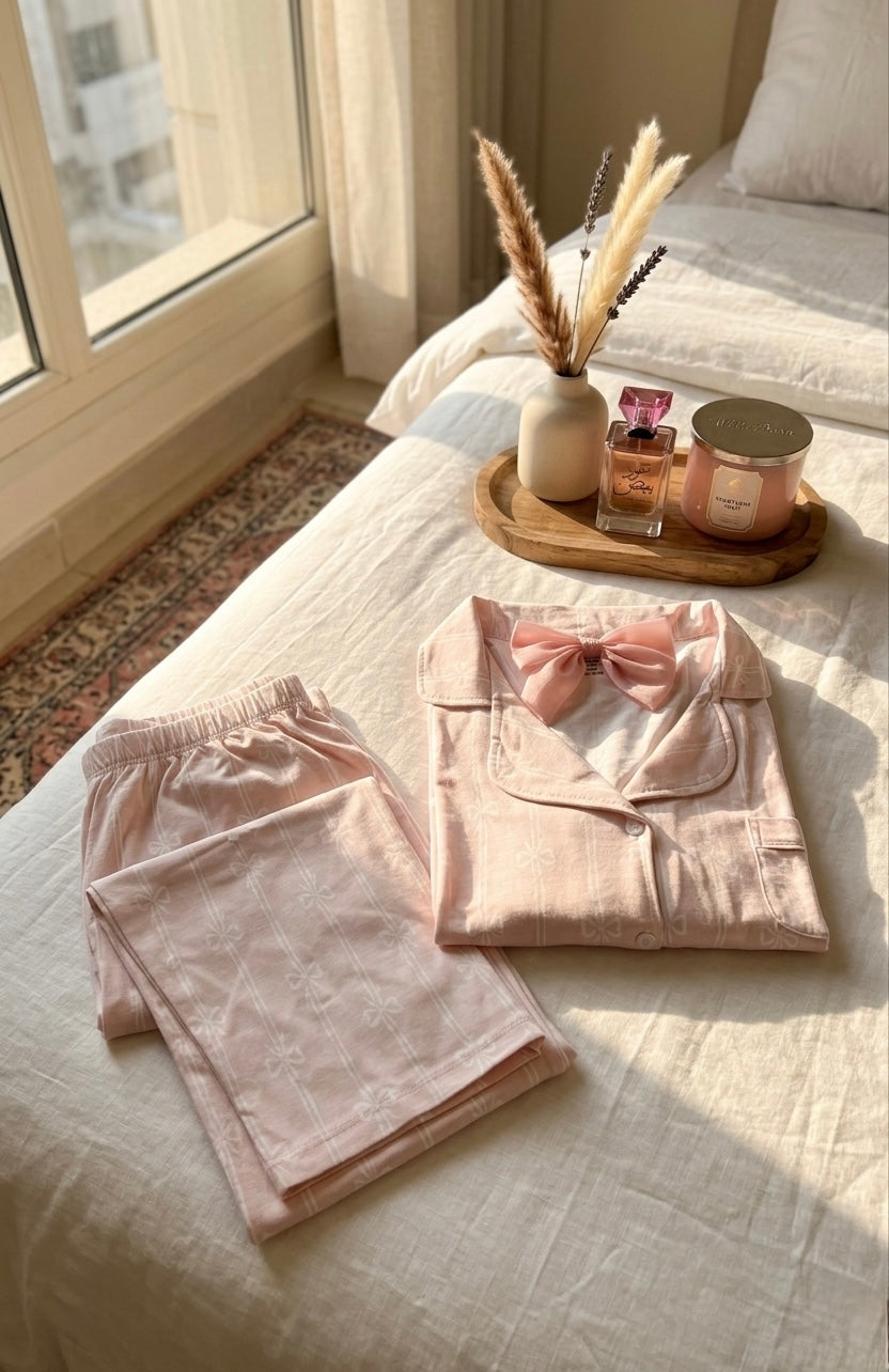 Elegant Pink Bow classic pajama