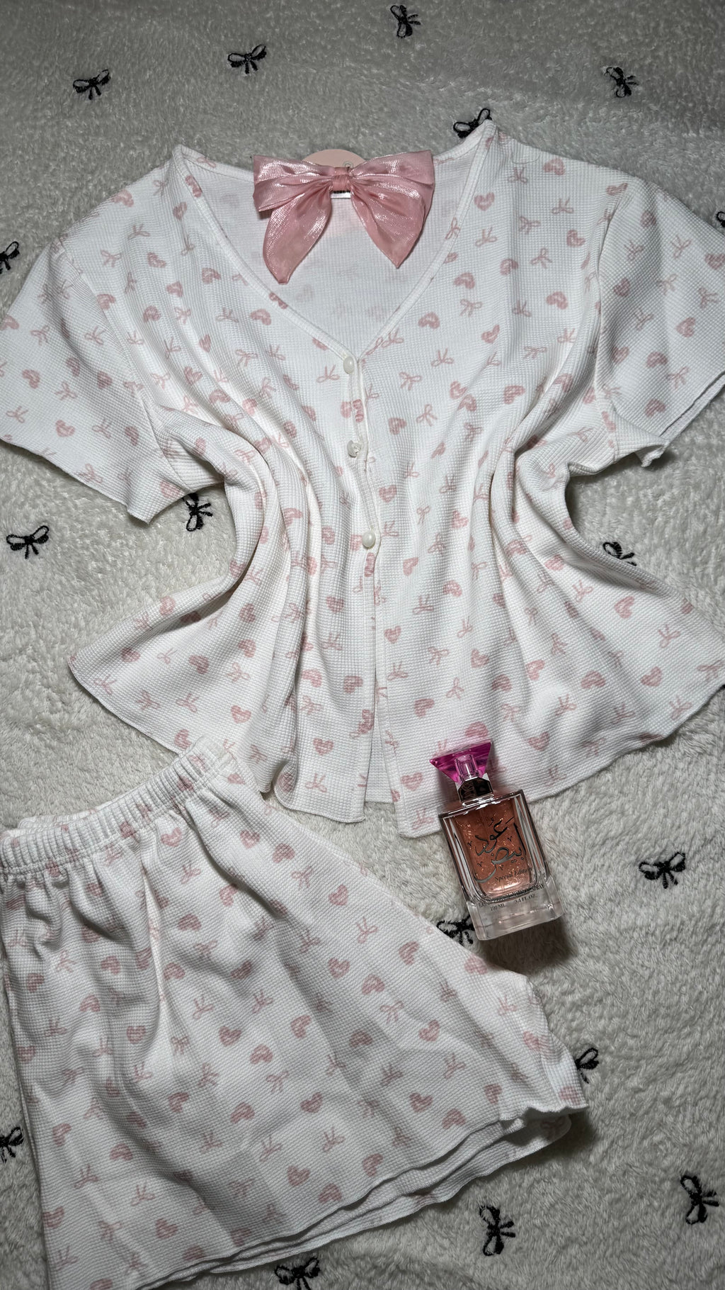 Sweet Pink Bows Waffle set