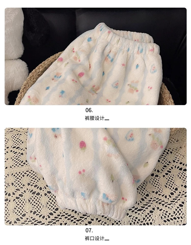 Kawaii "Cloud-Soft" Fleece PJs 🇰🇷