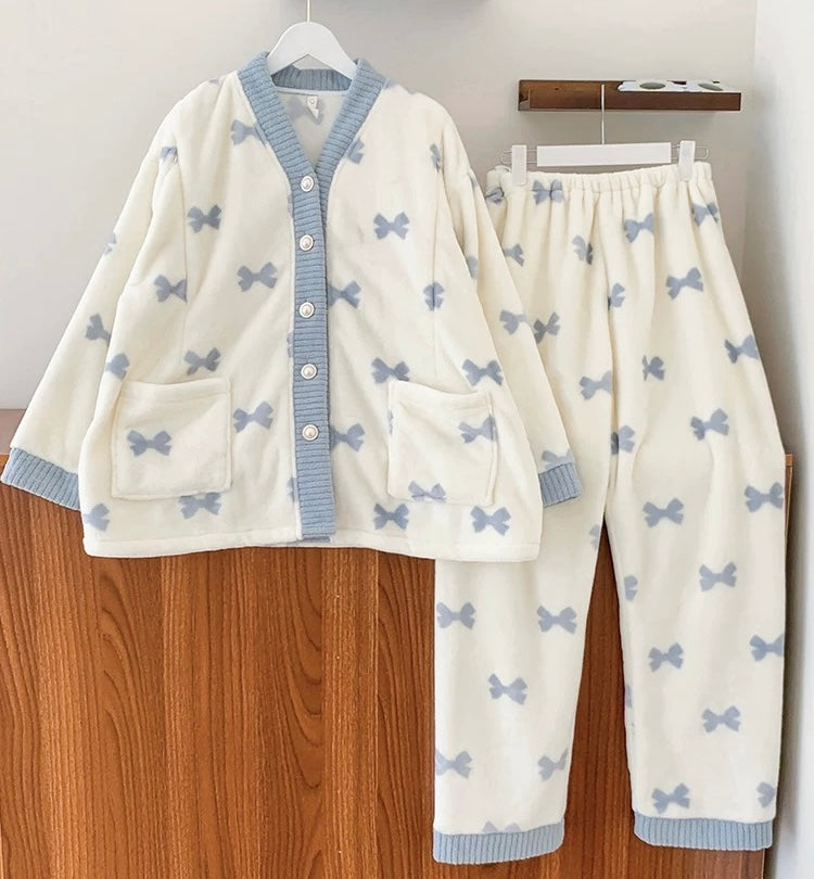 Cozy Fleece Nursing Pajama Set
