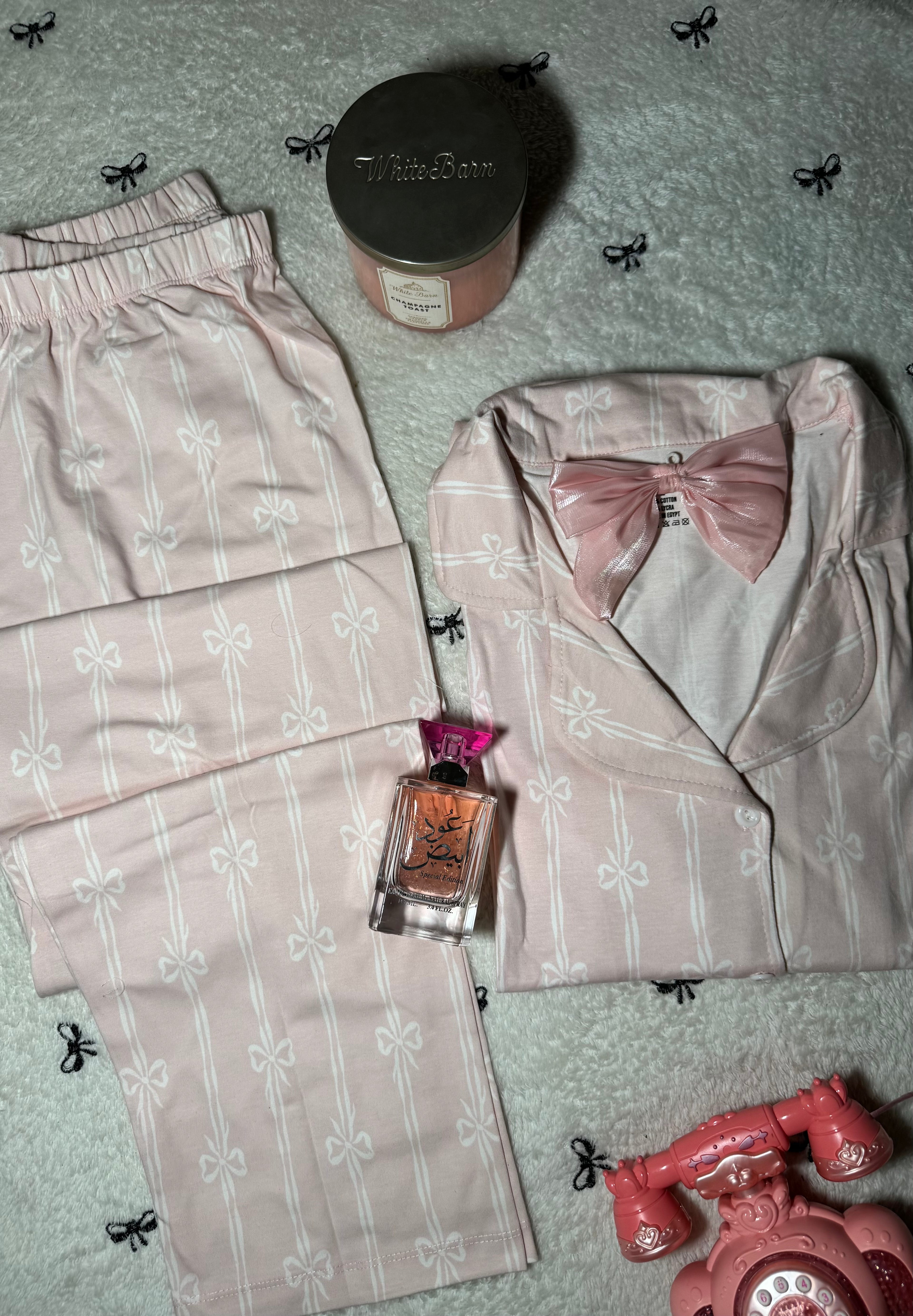 Elegant Pink Bow classic pajama