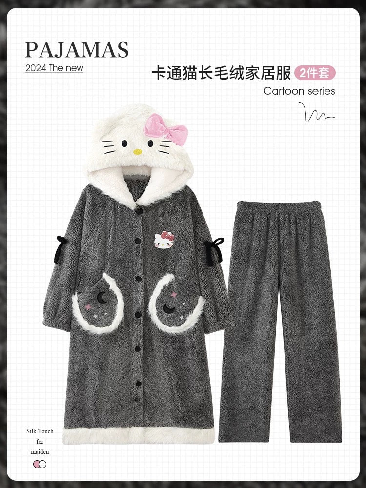 Hello Kitty Fleece Long Pajama🎀🇰🇷