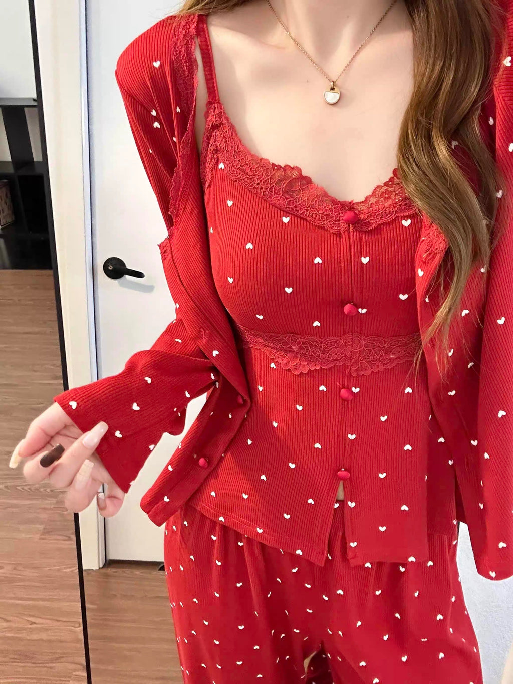 Ribbed cotton pj ♥️🤍
