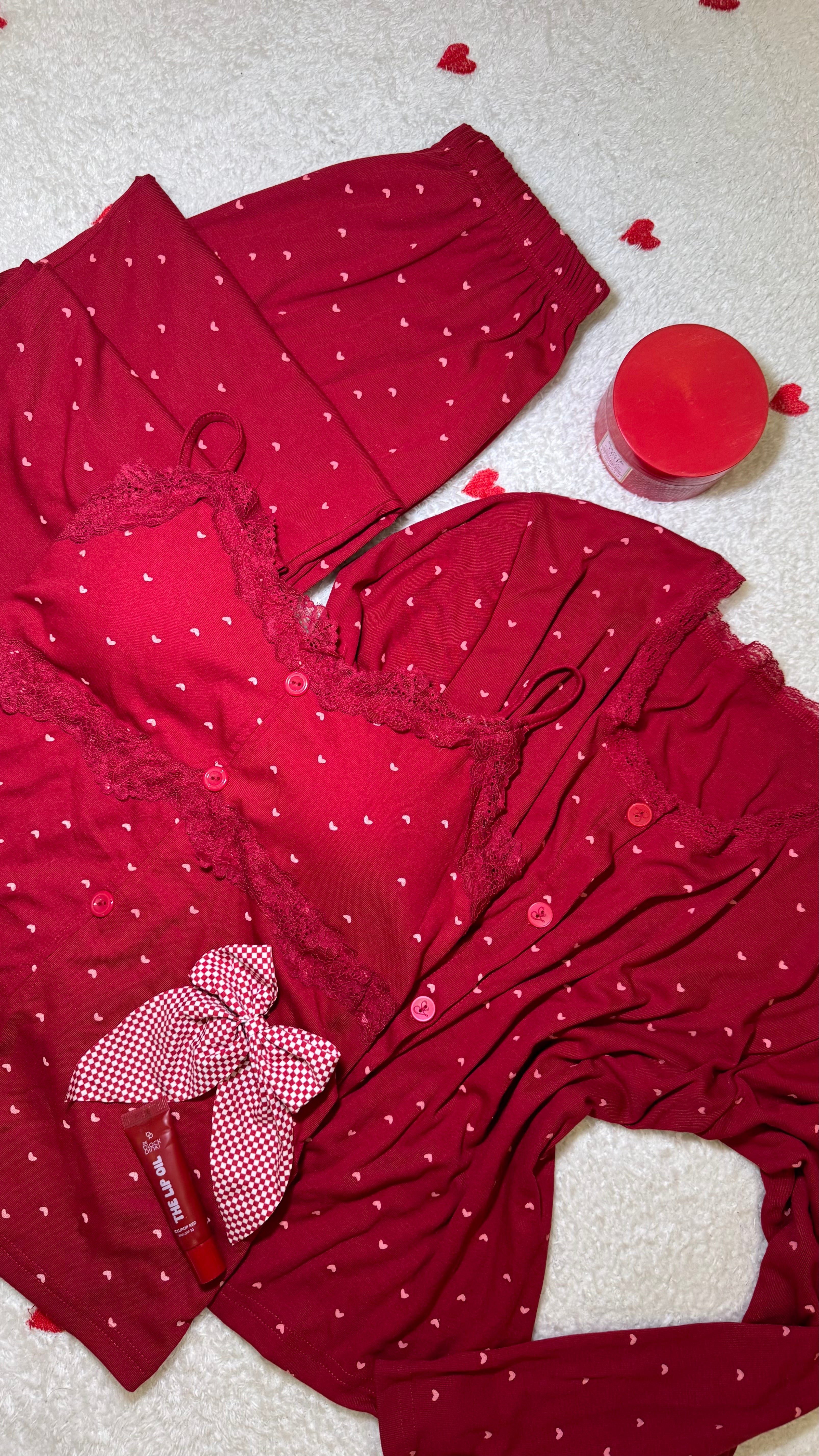 Ribbed cotton pj ♥️🤍