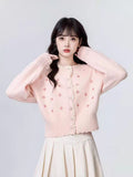 Floral Embroidered Knit Cardigan 🇰🇷
