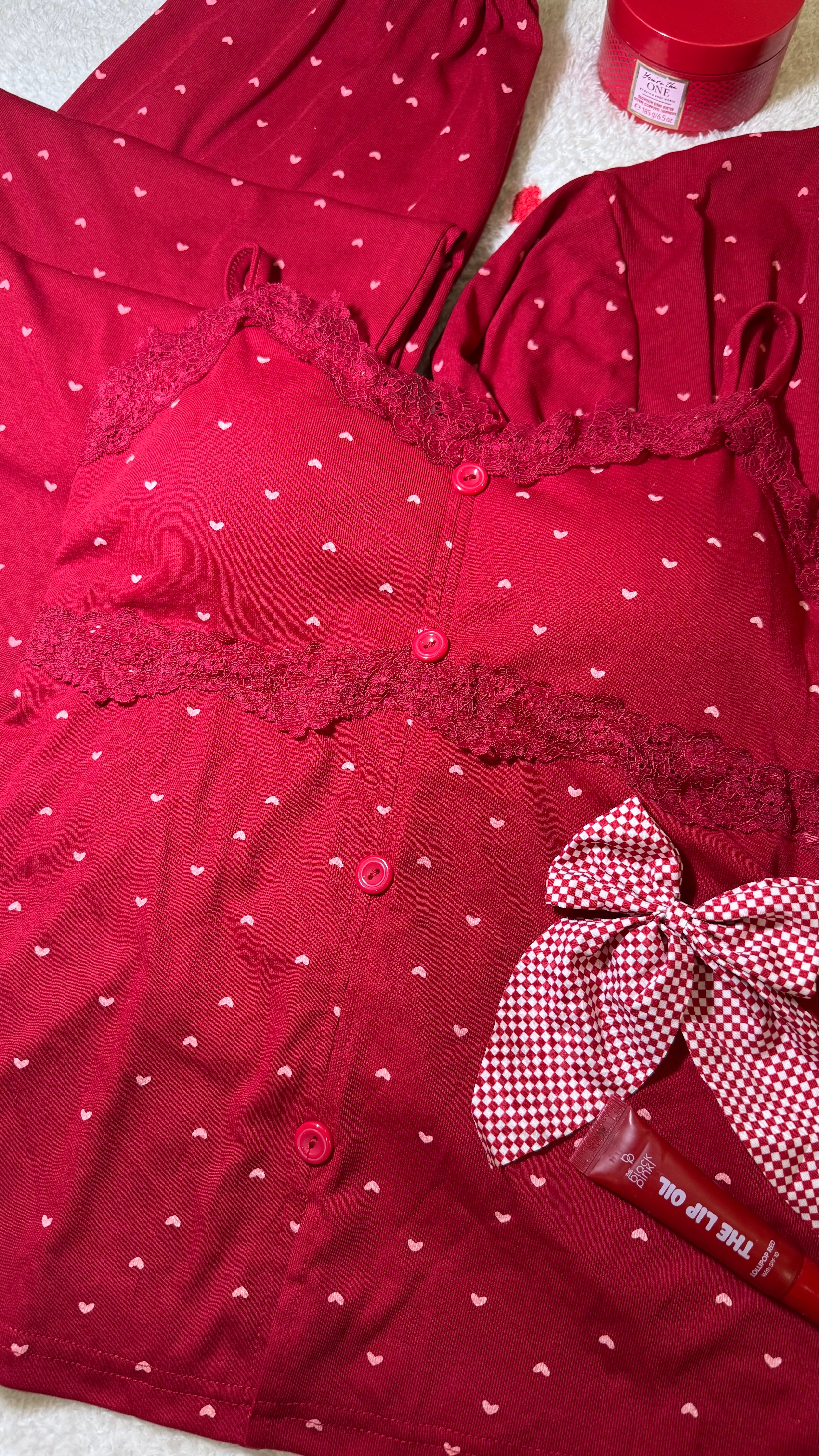 Ribbed cotton pj ♥️🤍