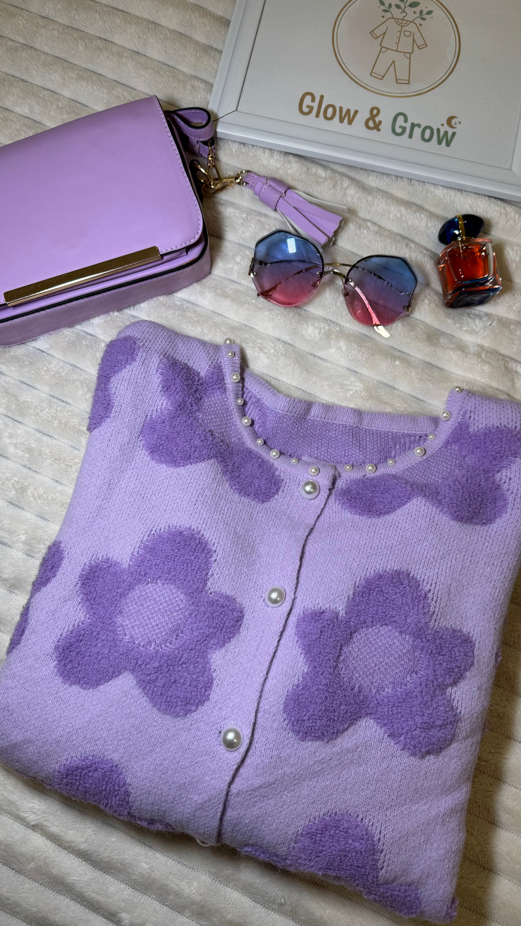 Floral long cardigan