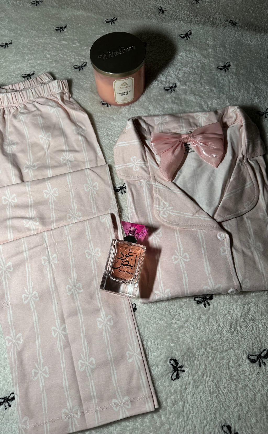 Elegant Pink Bow classic pajama