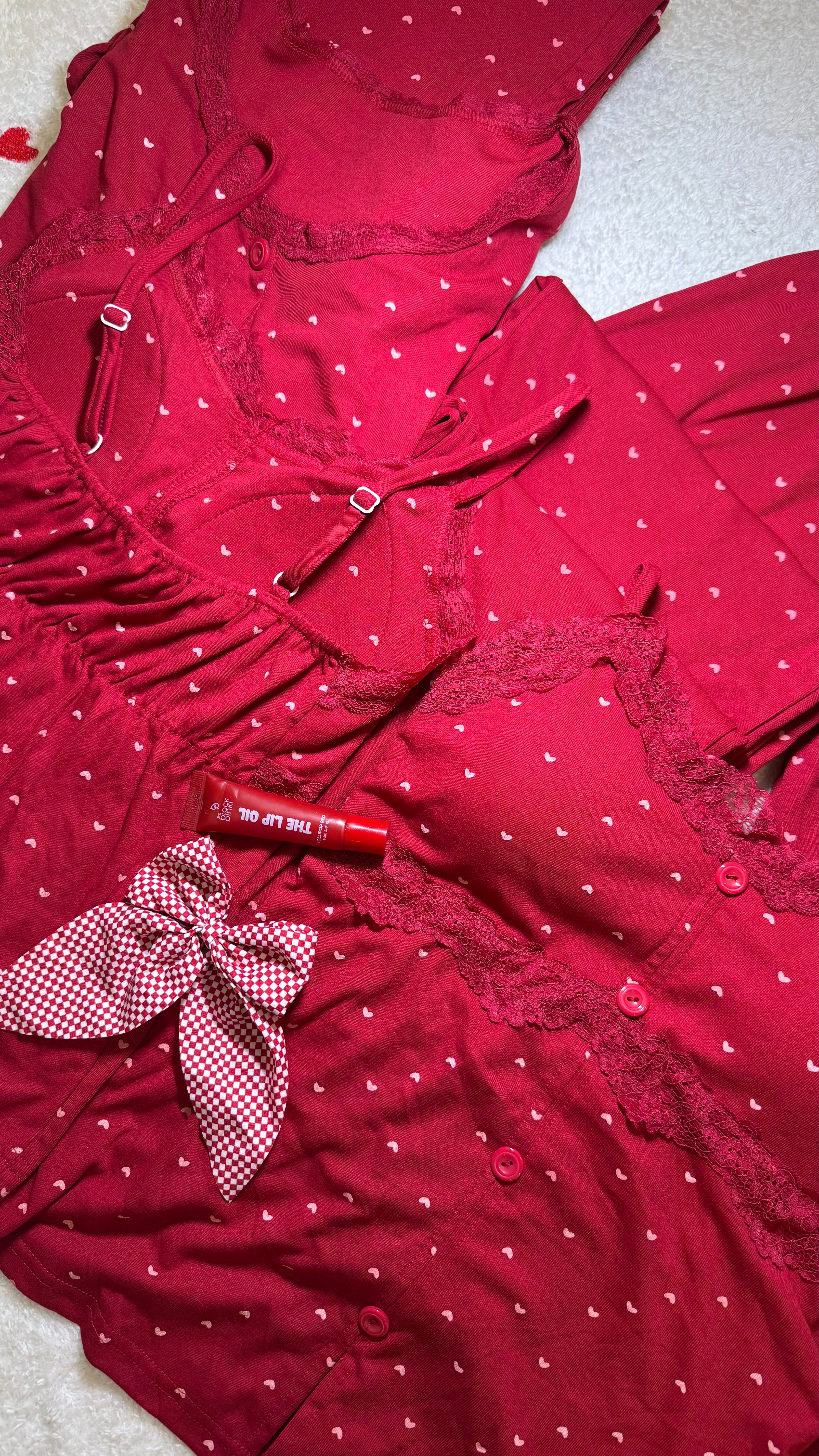 Ribbed cotton pj ♥️🤍
