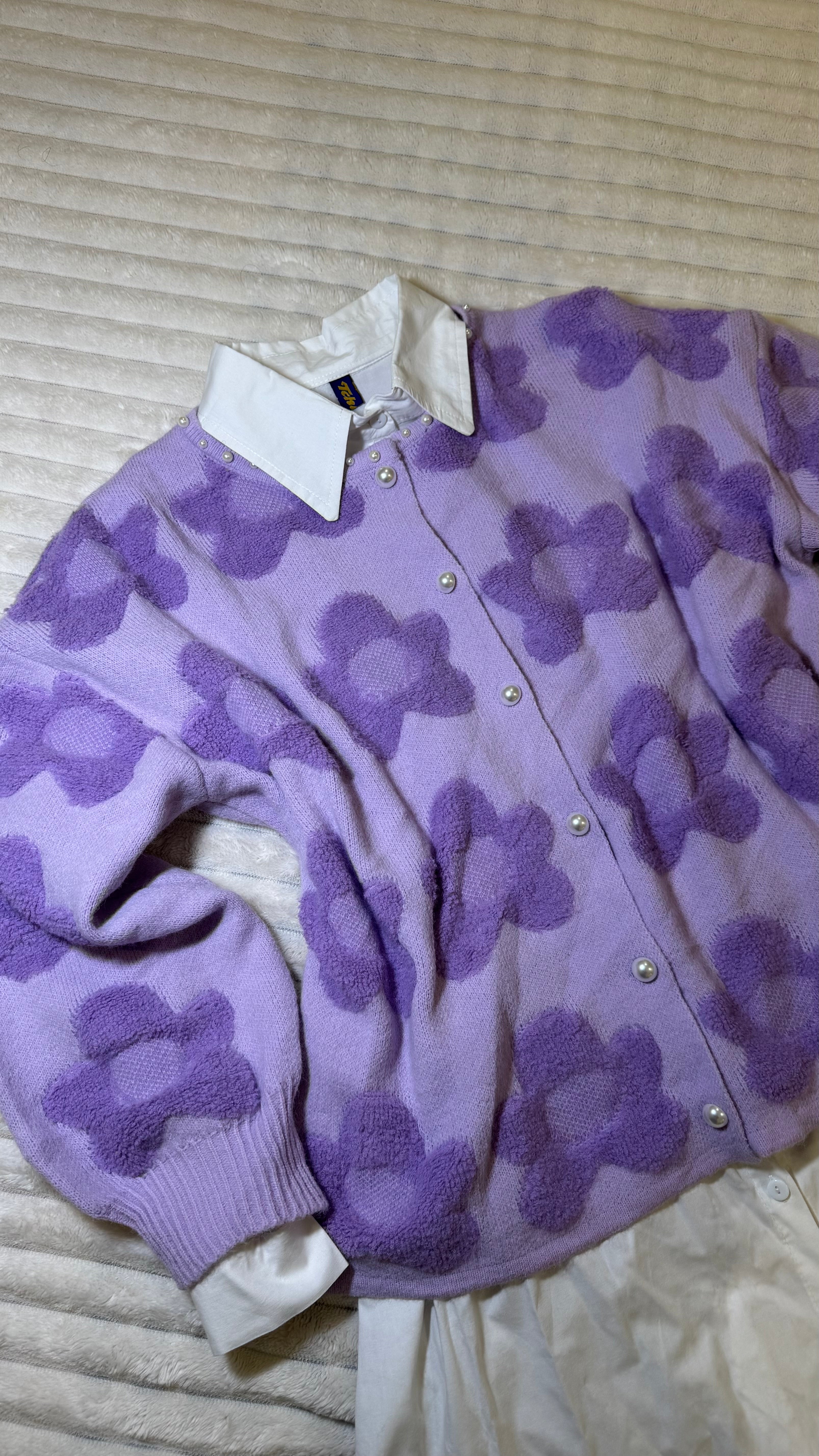 Floral long cardigan