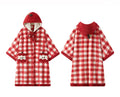 Apple-Design Hooded Fleece Pajama Robe 🇰🇷