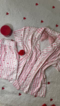 Sweet Love Heart-Print Cotton pajama