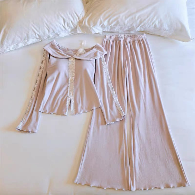 Elegant Velvet 2-Piece Loungewear Set 🇨🇳