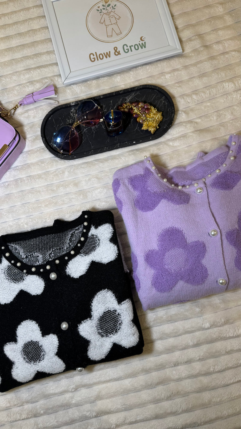 Floral long cardigan