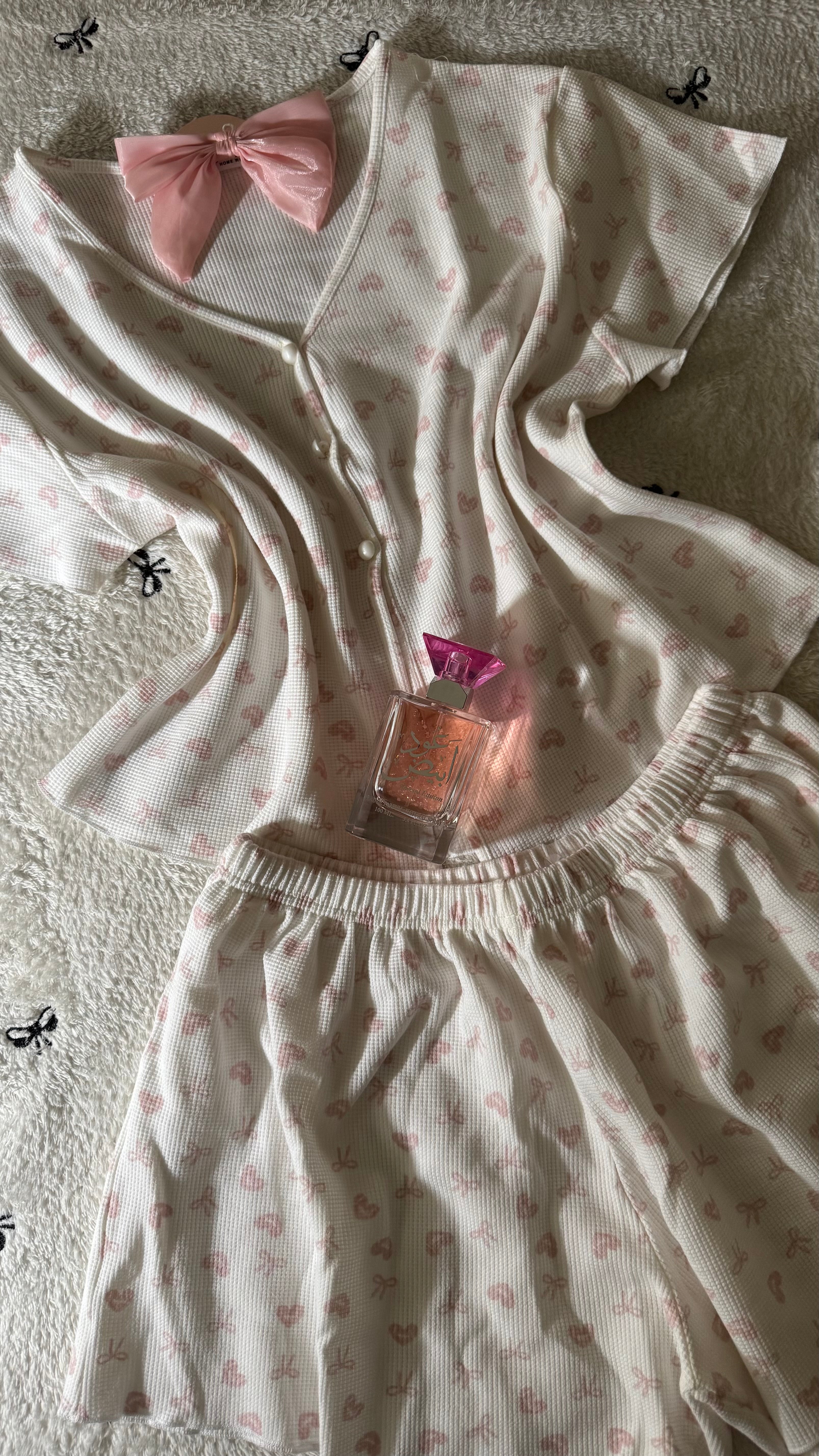 Sweet Pink Bows Waffle set