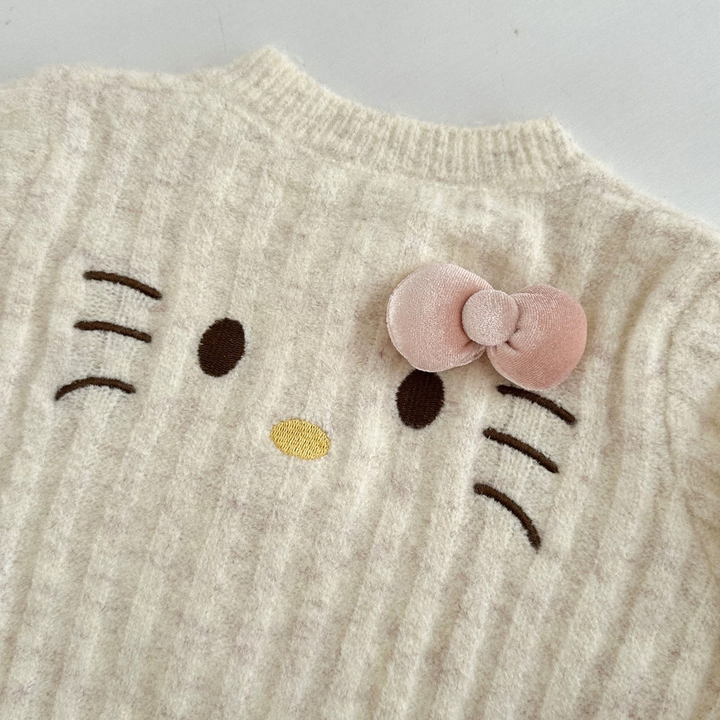 Hello Kitty Knitted Ruffle Cardigan 🇰🇷