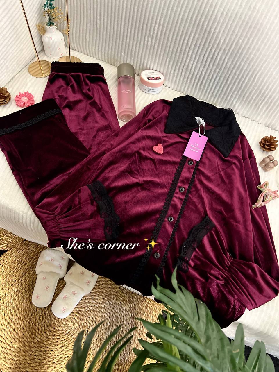 Vintage Velvet Pajamas