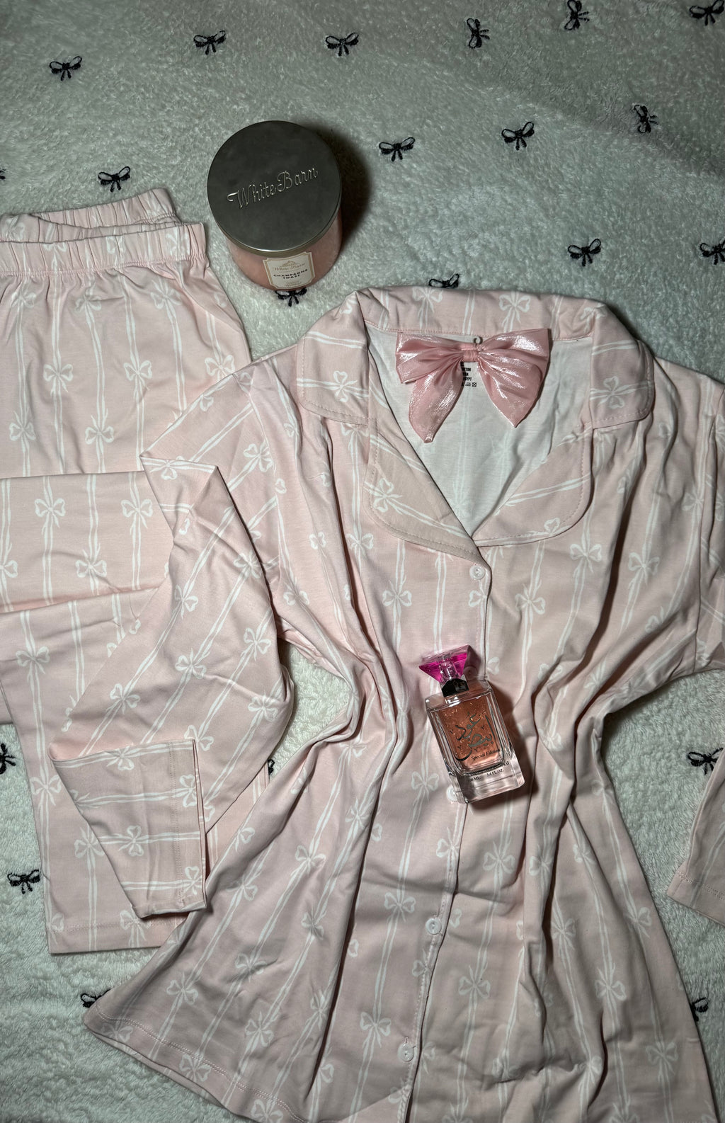 Elegant Pink Bow classic pajama
