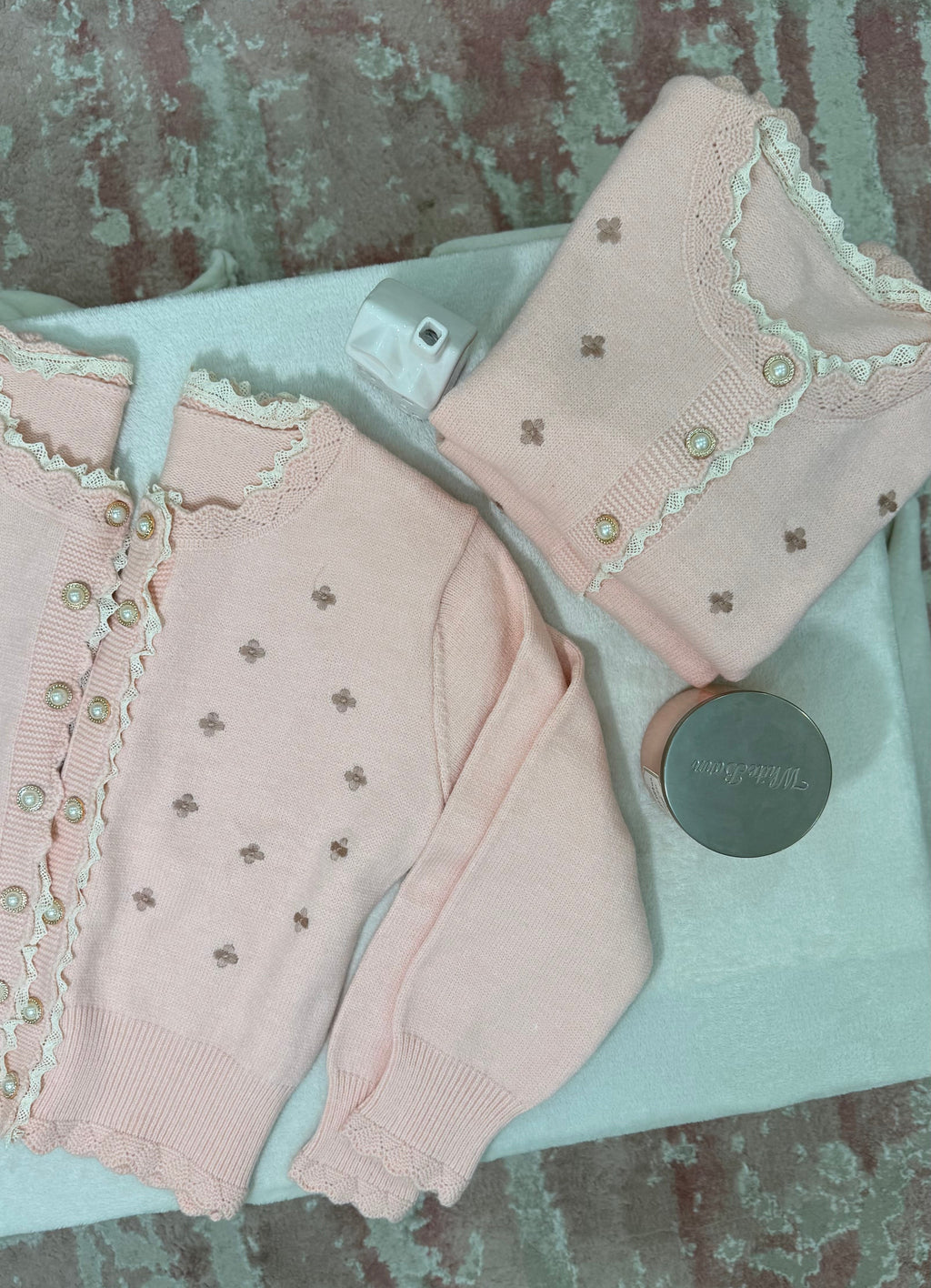 Floral Embroidered Knit Cardigan 🇰🇷