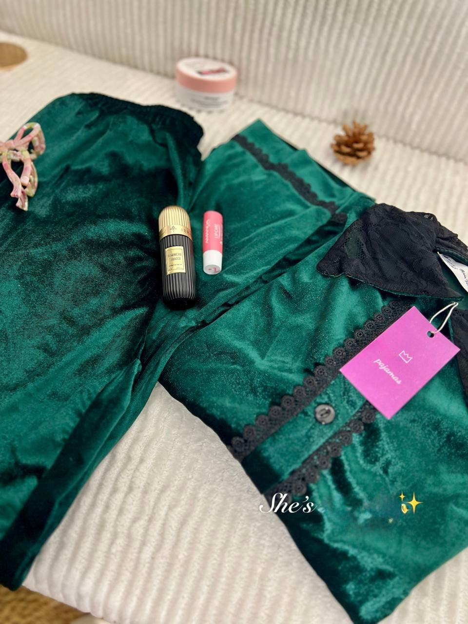 Vintage Velvet Pajamas