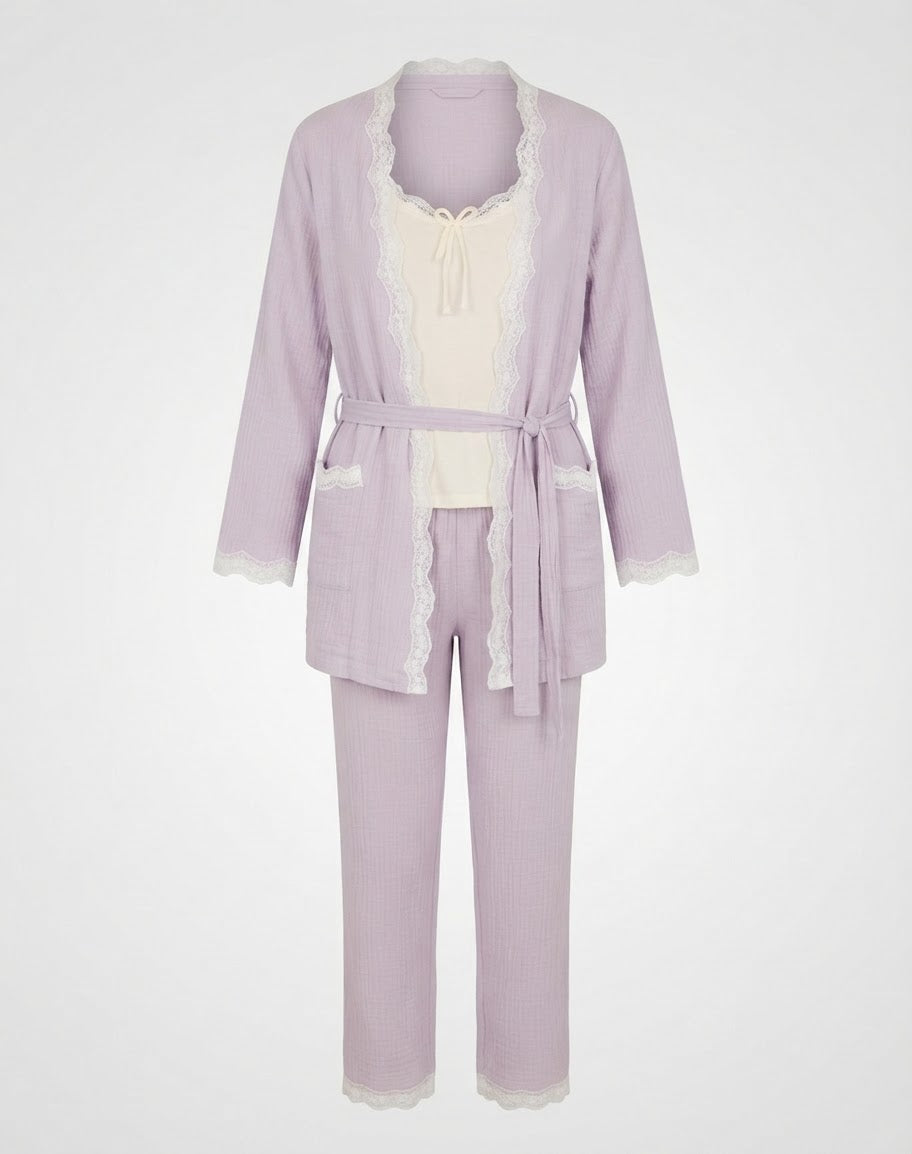 Cotton crinkle pajama💜