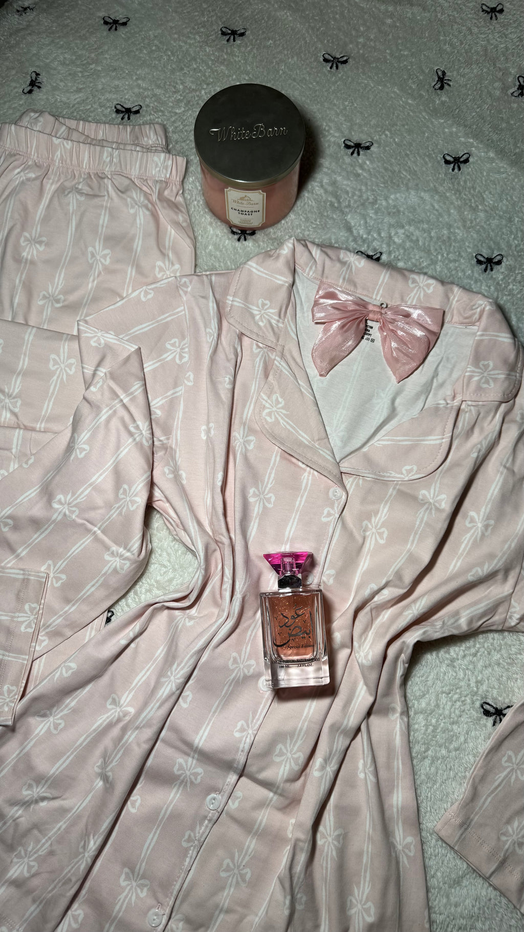 Elegant Pink Bow classic pajama