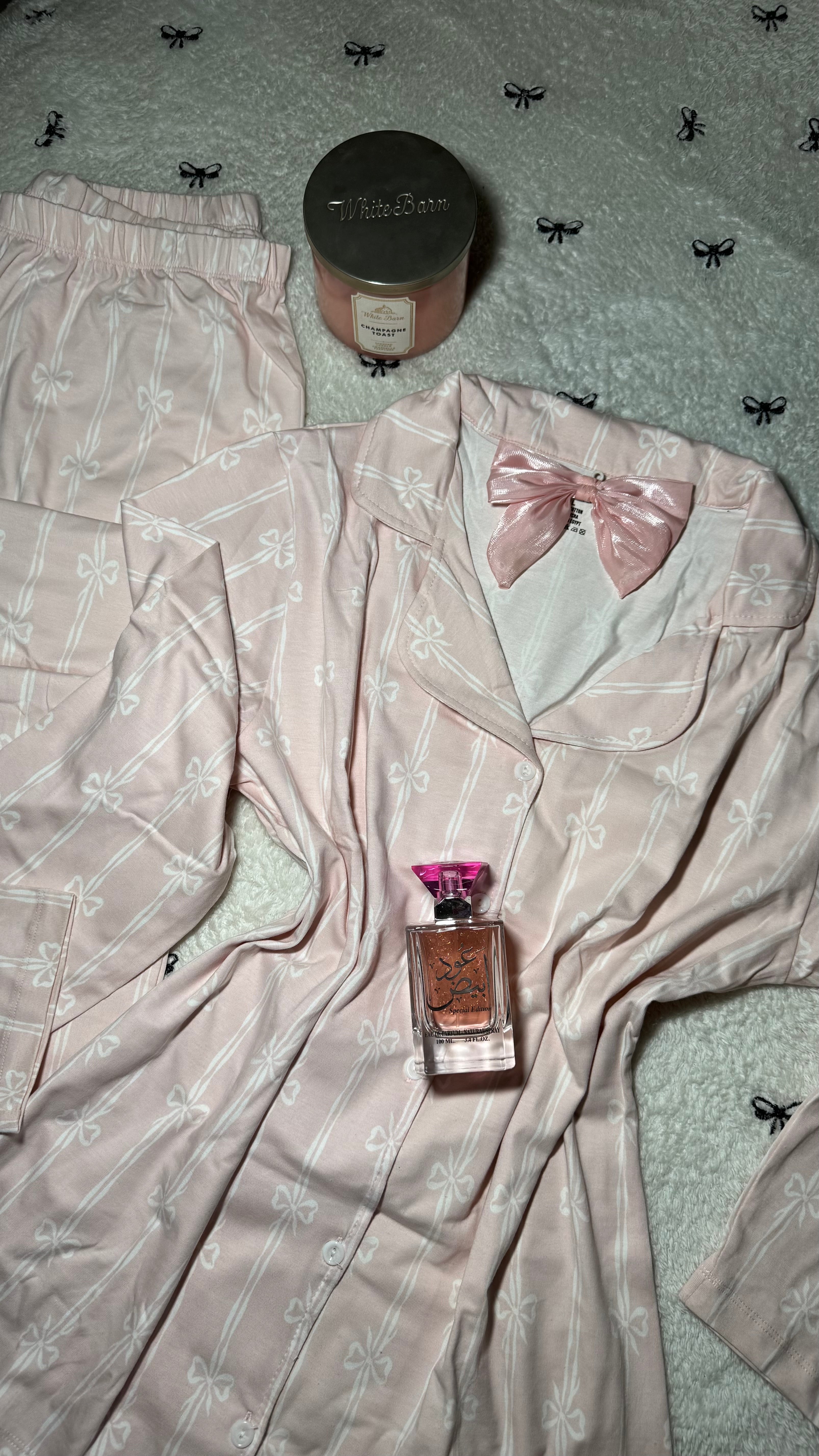 Elegant Pink Bow classic pajama