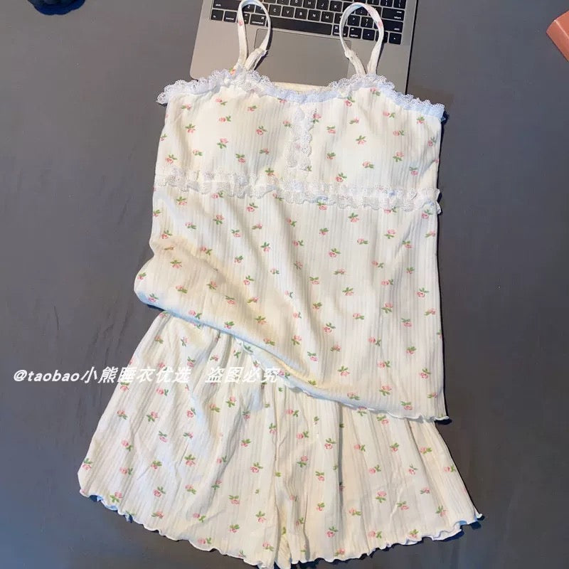 Floral Ruffled Pajama