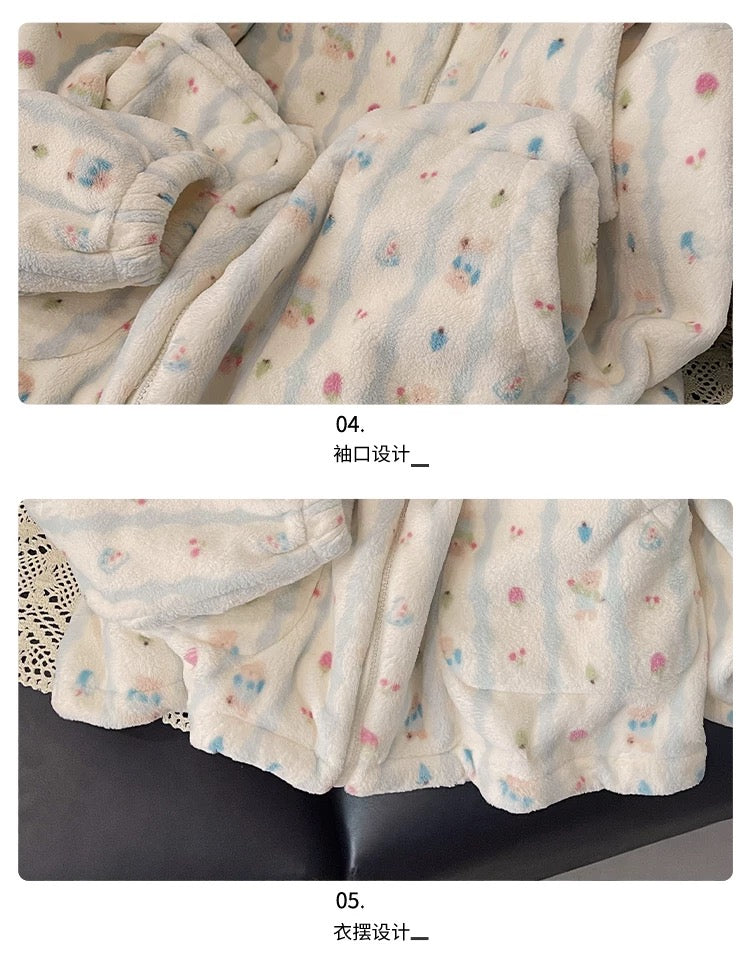 Kawaii "Cloud-Soft" Fleece PJs 🇰🇷