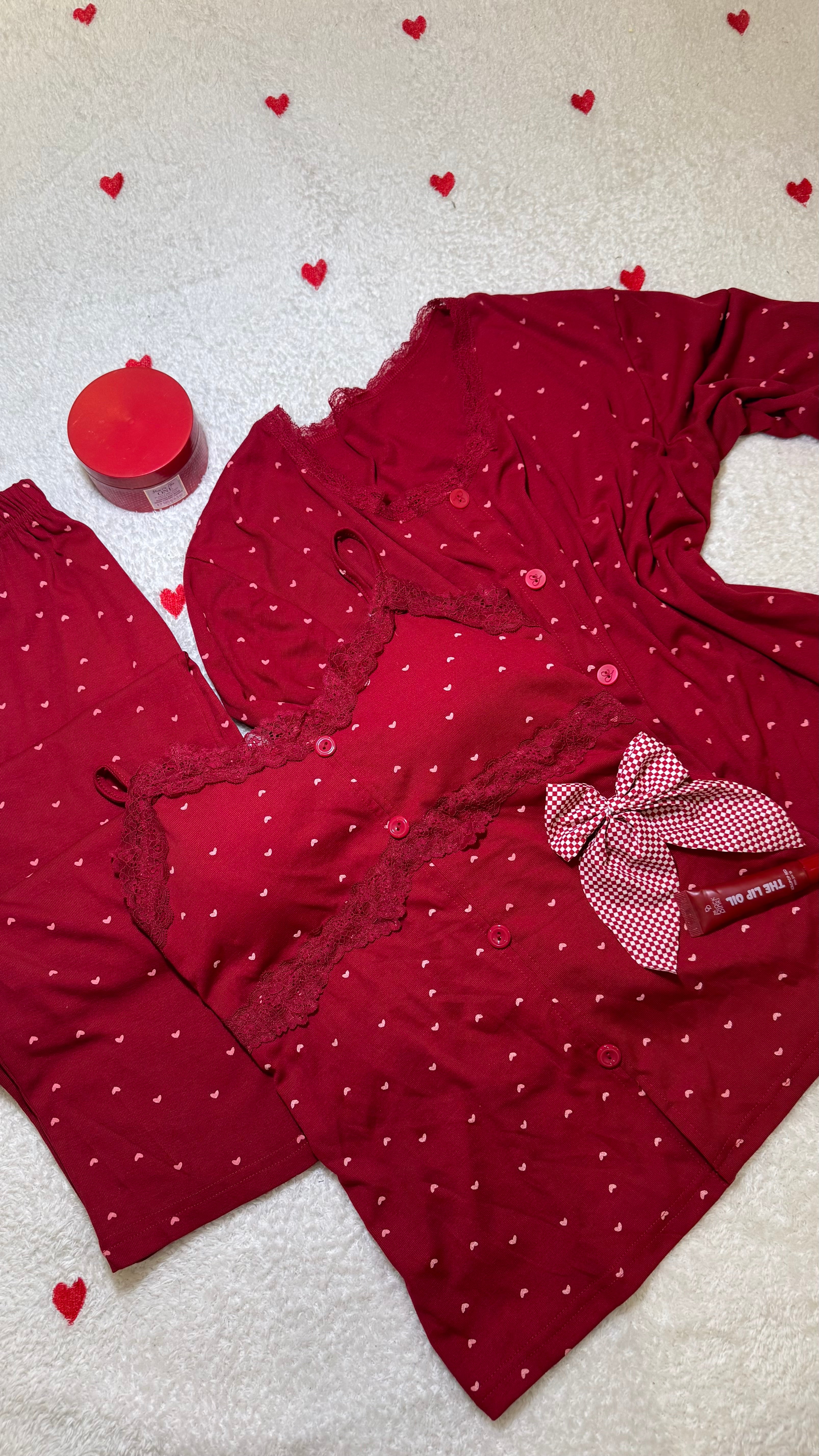 Ribbed cotton pj ♥️🤍