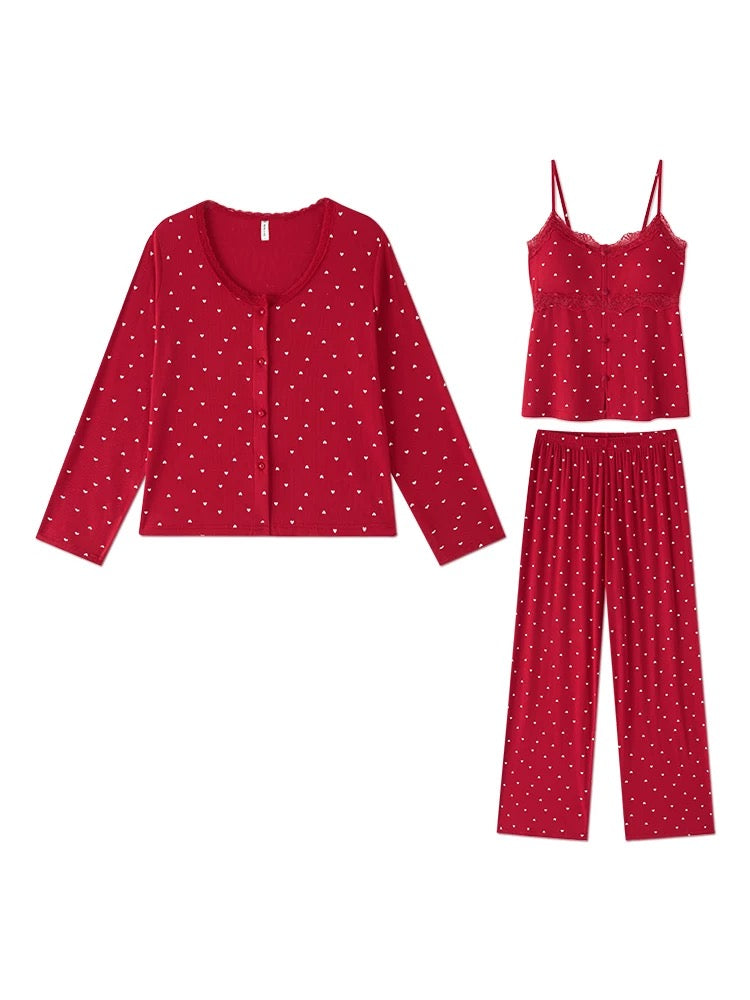 Ribbed cotton pj ♥️🤍
