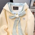 Hoodie with Gingham Bow 🇰🇷