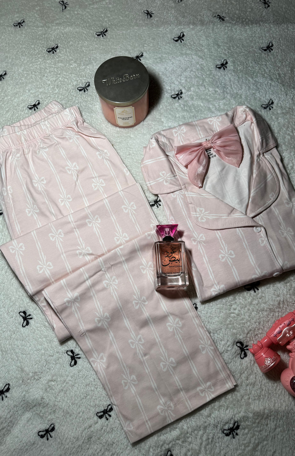 Elegant Pink Bow classic pajama
