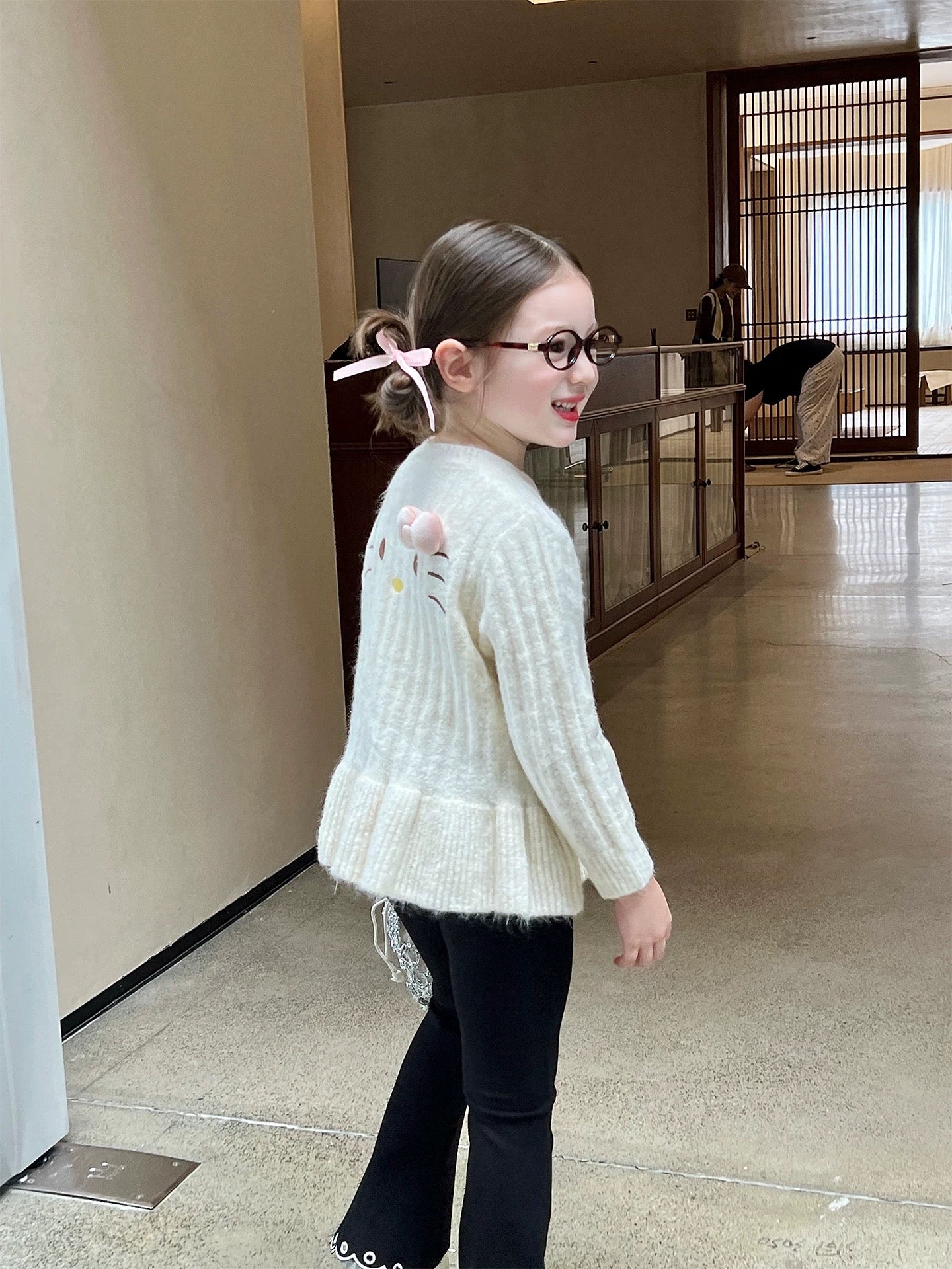 Hello Kitty Knitted Ruffle Cardigan 🇰🇷