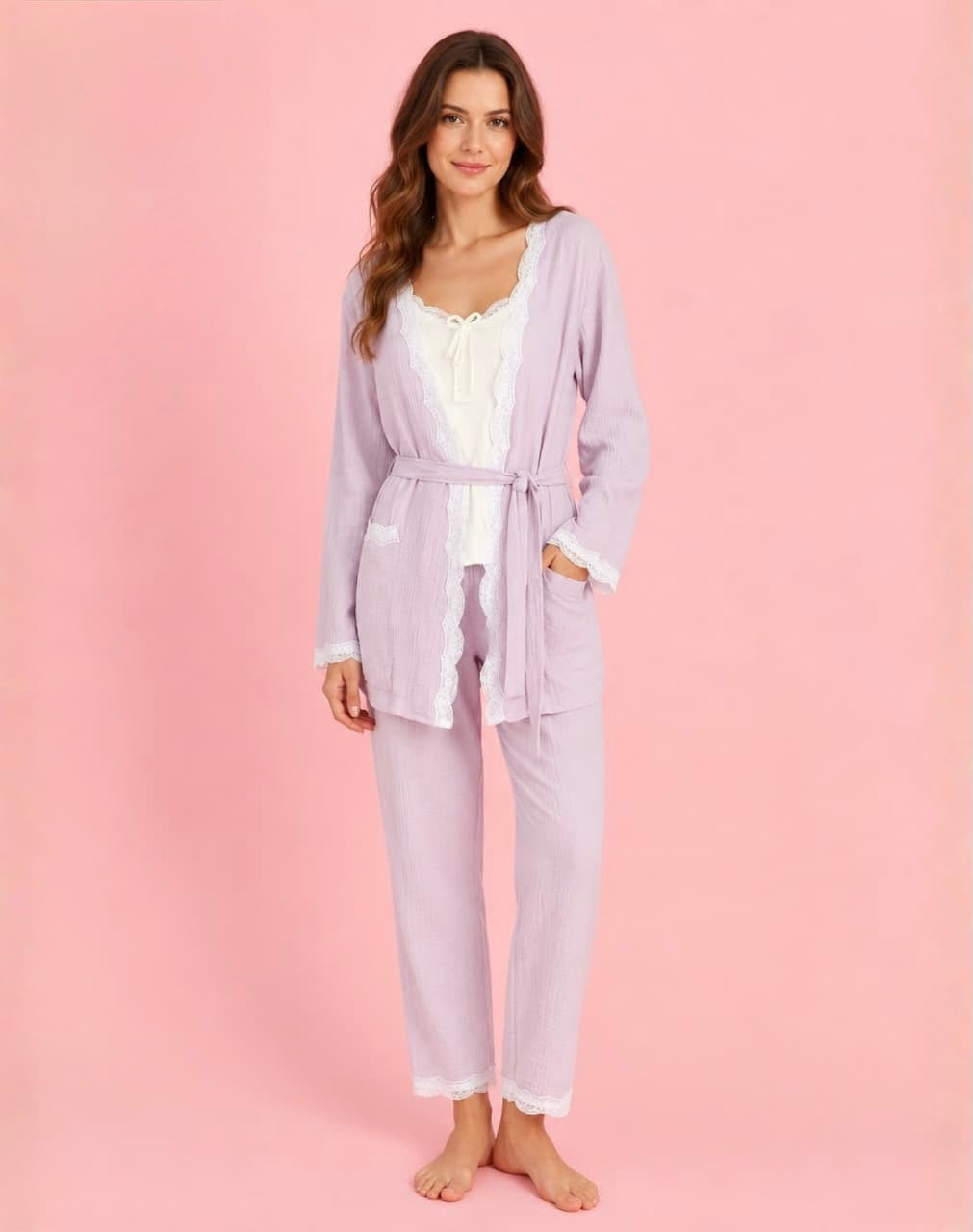 Cotton crinkle pajama💜