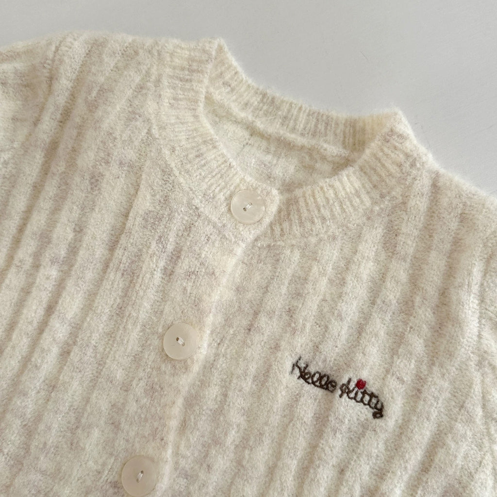 Hello Kitty Knitted Ruffle Cardigan 🇰🇷