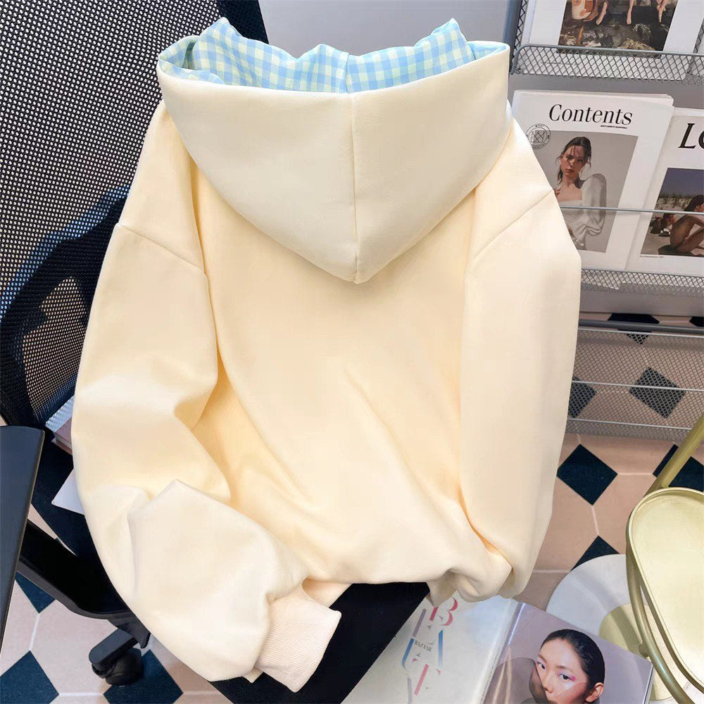 Hoodie with Gingham Bow 🇰🇷