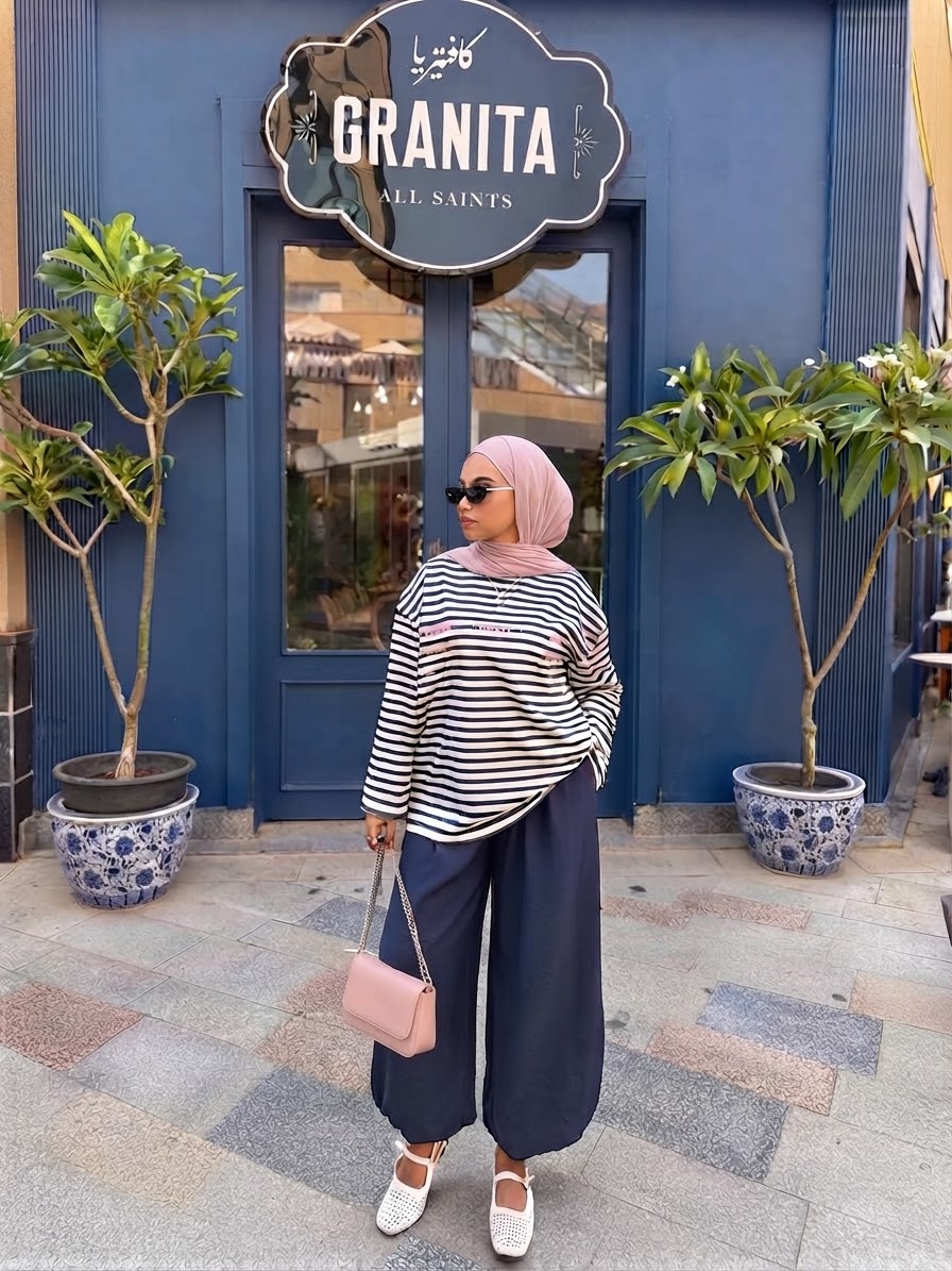 Striped T-Shirt 💙🫐